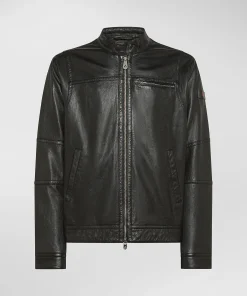 Biker in morbida pelle