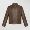 Biker in pelle