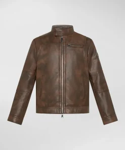 Biker in pelle