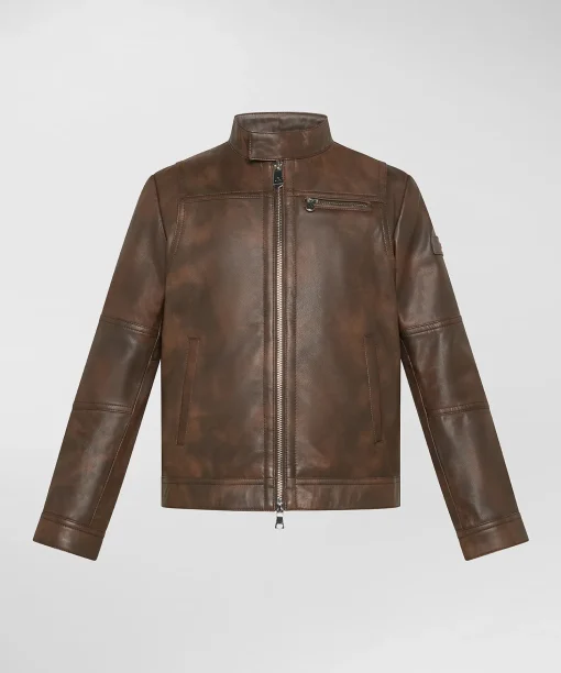 Biker in pelle