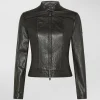 Biker in pelle effetto used