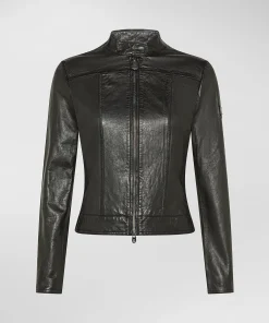 Biker in pelle effetto used