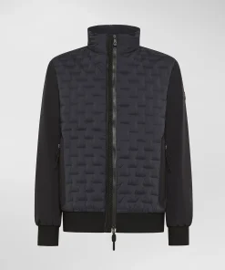 Bomber con trapunta geometrica