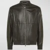 Bomber in nappa tinta