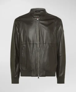 Bomber in nappa tinta