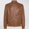 Bomber in nappa tinta