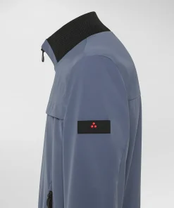 Bomber stretch con dettagli a contrasto