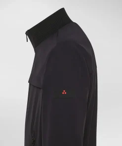 Bomber stretch con dettagli a contrasto