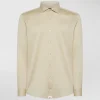 Camicia in piqué di cotone mercerizzato
