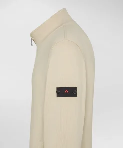 Felpa con collo in piedi e full zip