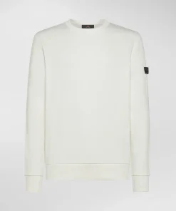 Felpa girocollo in 100% cotone
