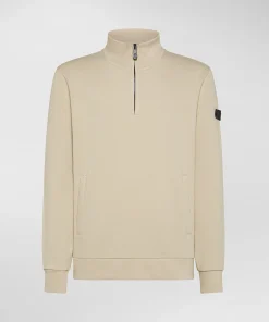 Felpa mezza zip