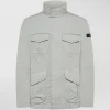Field jacket in microfibra