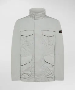 Field jacket in microfibra