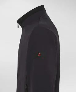 Giacca antivento con dettagli elastici