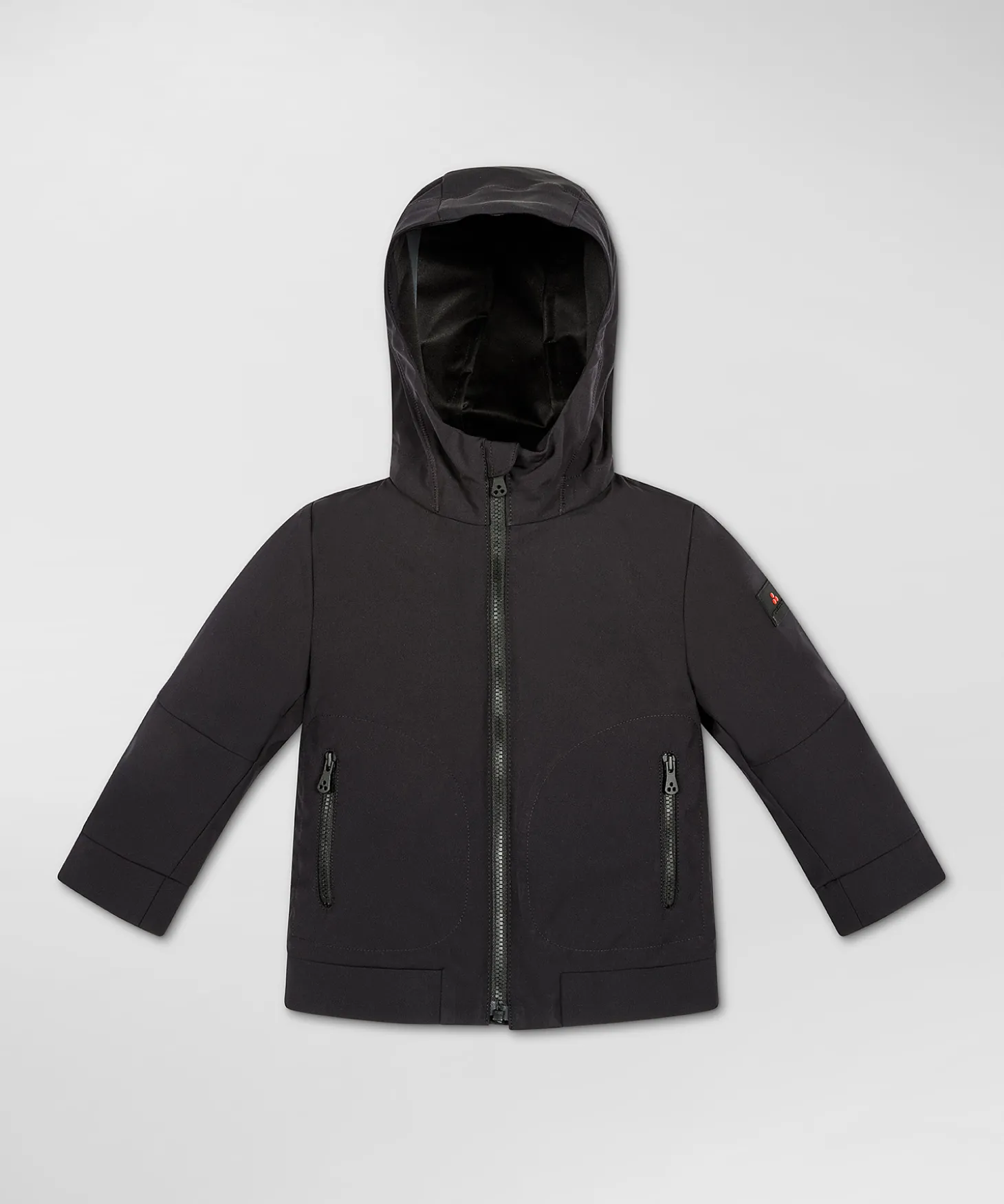 Giacca antivento con zip nera