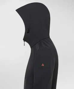 Giacca antivento stretch con cappuccio