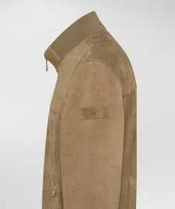Giacca in pelle scamosciata