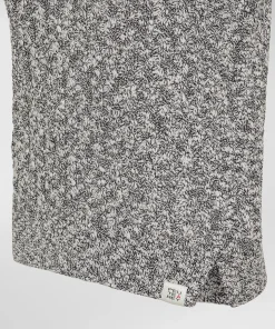 Gilet a trecce in cotone mouliné