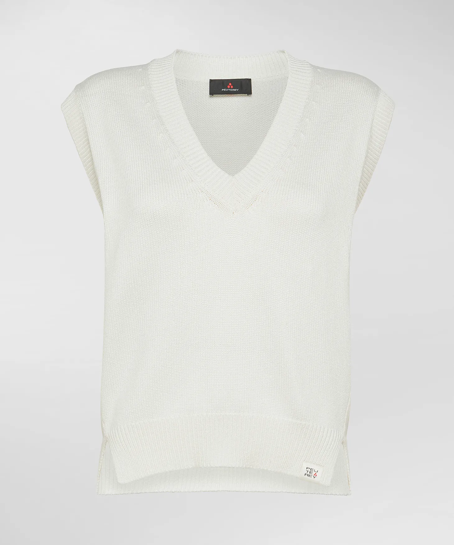 Gilet in tricot di viscosa lucido