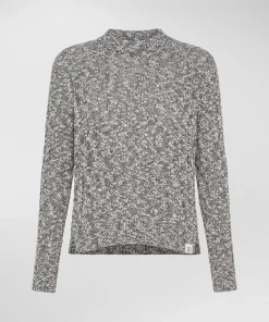 Maglia a trecce in cotone mouliné