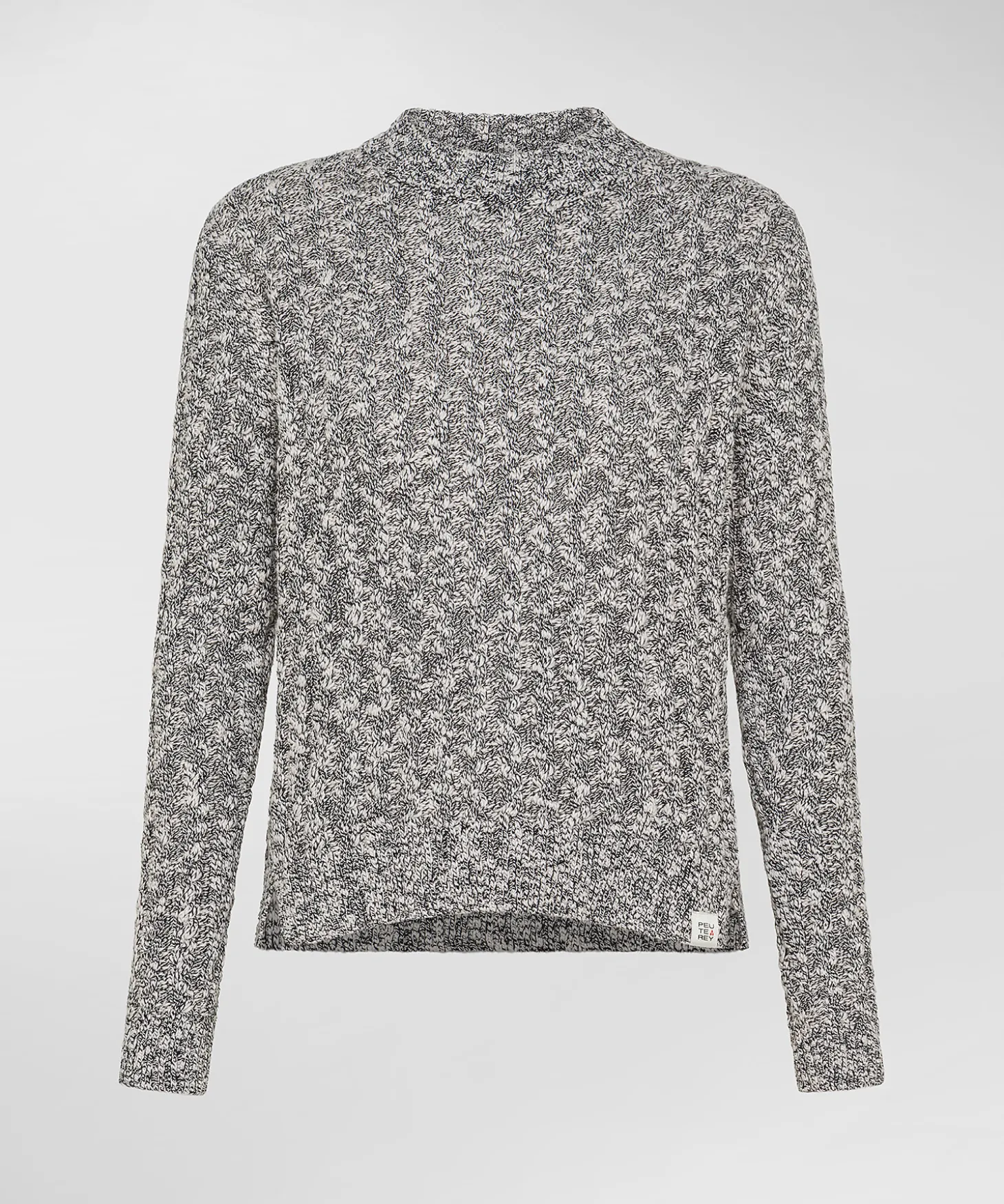 Maglia a trecce in cotone mouliné