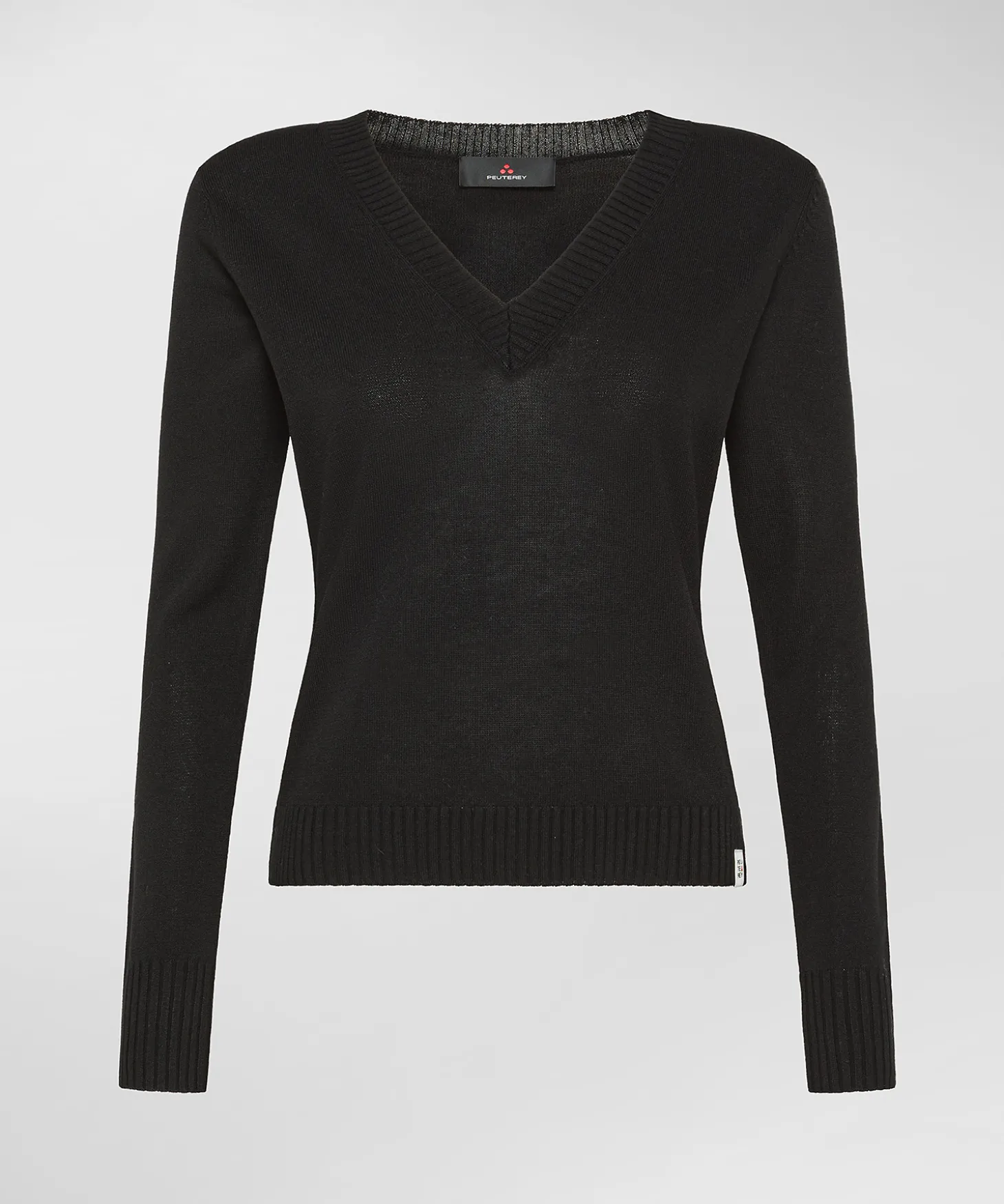 Maglia con scollo a V in tricot