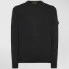 Maglia girocollo in tricot di cotone