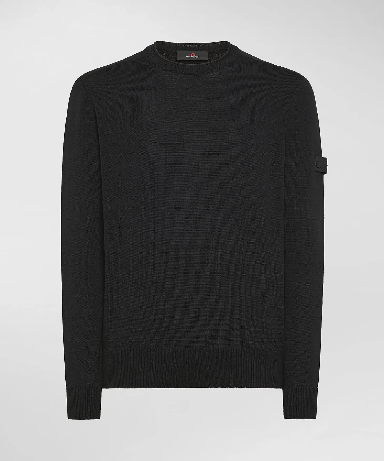 Maglia girocollo in tricot di cotone