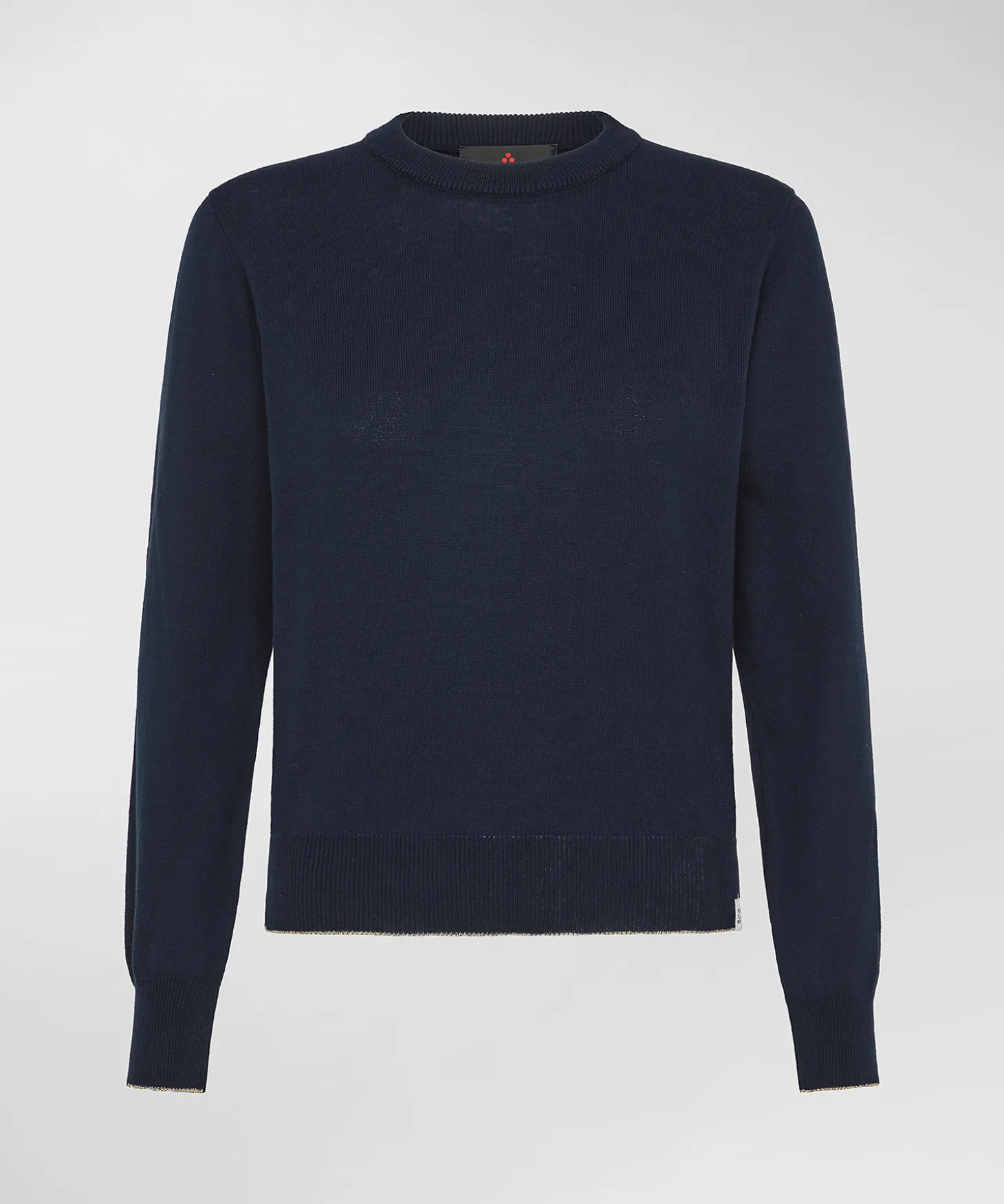 Maglia in cotone crêpe con dettagli in lurex