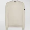 Maglia in misto cotone e nylon effetto felpa