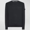 Maglia in misto cotone e nylon effetto felpa