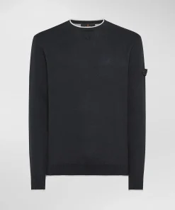 Maglia in misto cotone e nylon effetto felpa