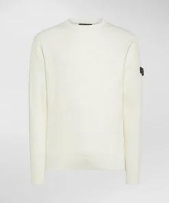 Maglia in tricot di cotone a costa inglese