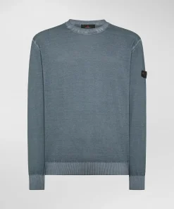 Maglia in tricot di cotone tinto capo
