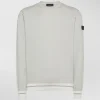 Maglia in tricot di cotone con dettagli a contrasto
