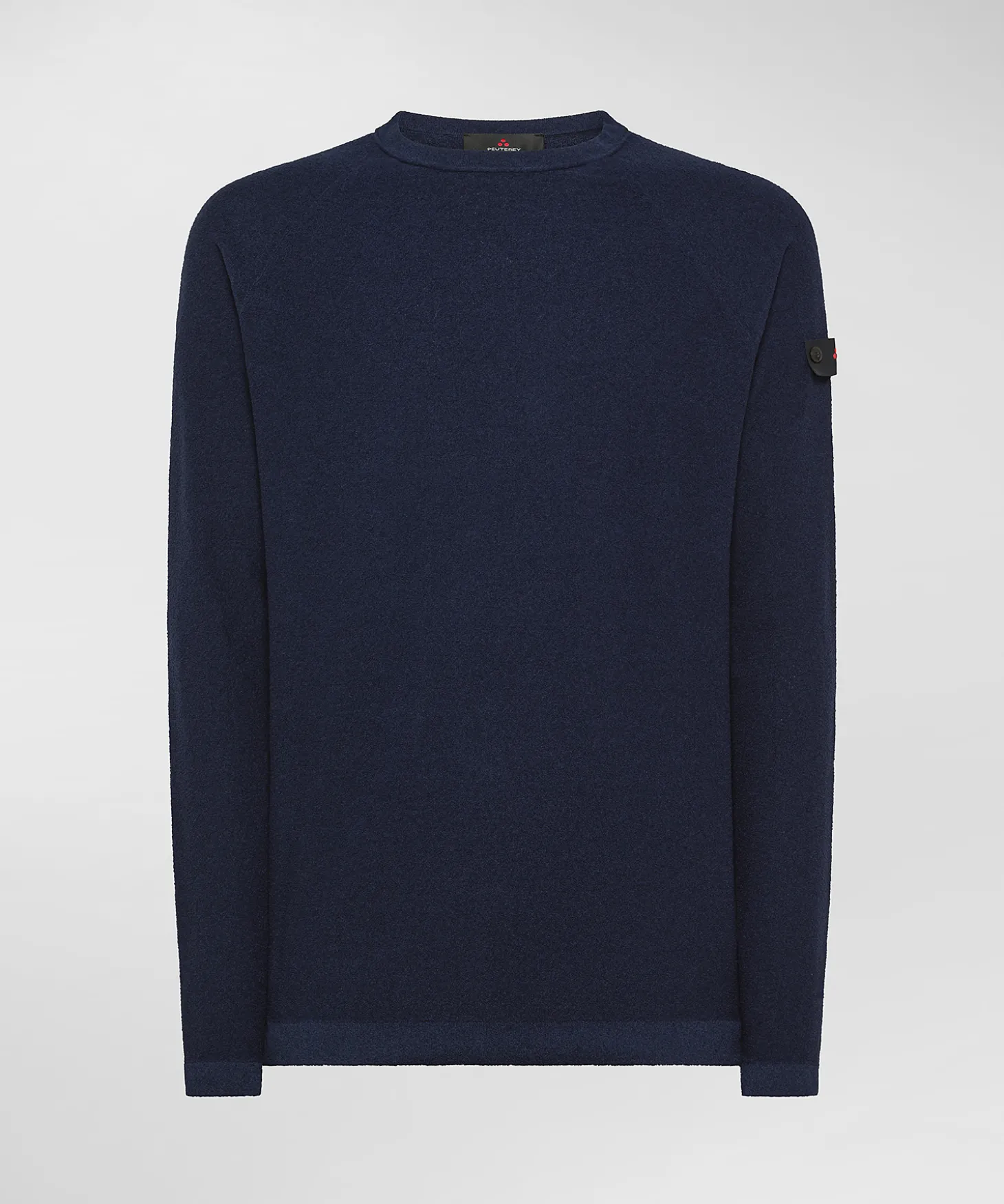 Maglia maniche lunghe in tricot effetto spugna