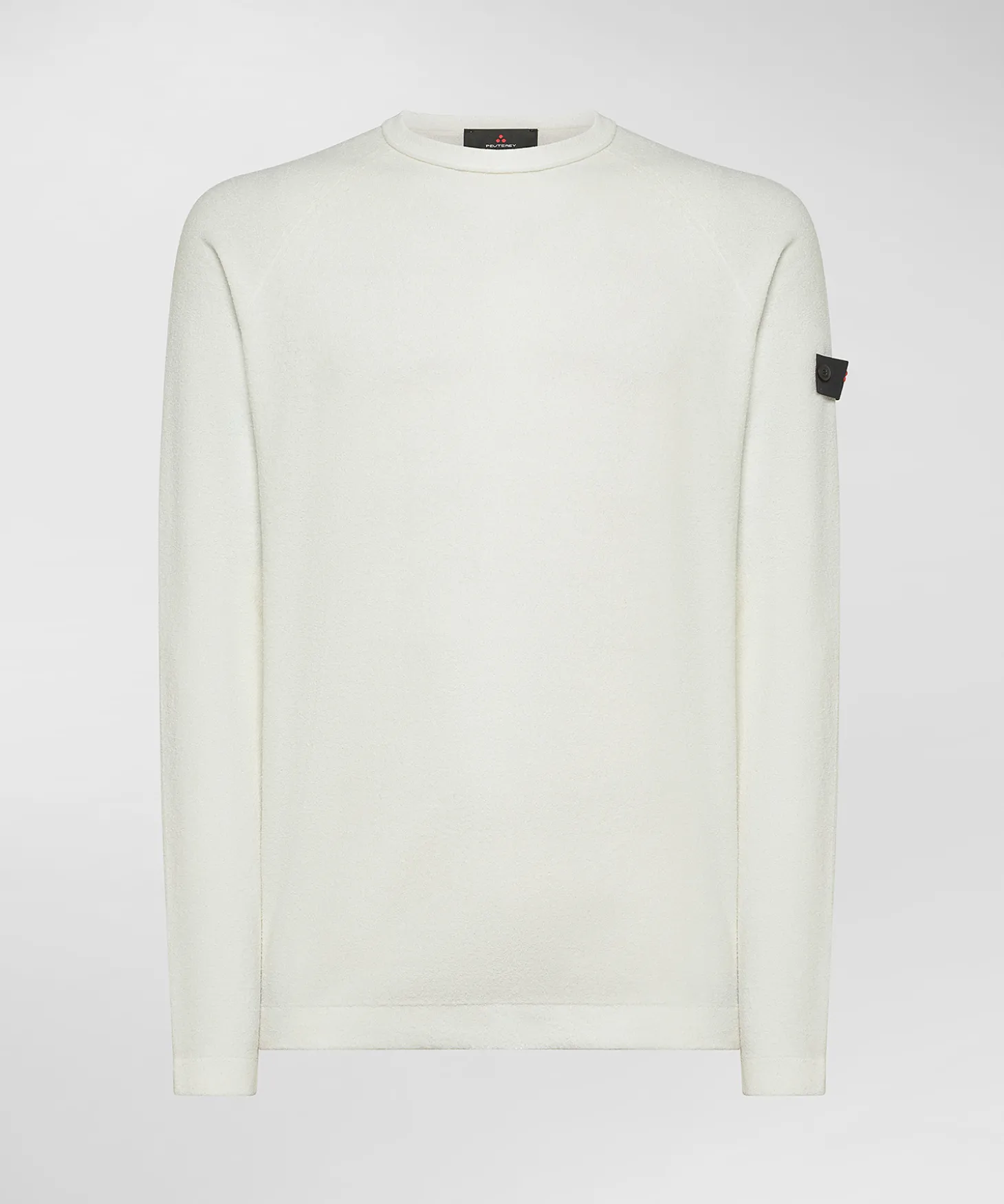 Maglia maniche lunghe in tricot effetto spugna