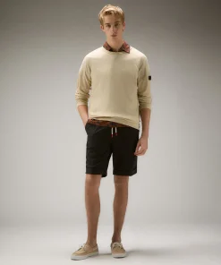 Maglia maniche lunghe in tricot effetto spugna