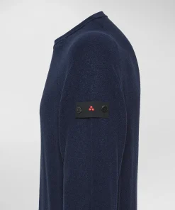 Maglia maniche lunghe in tricot effetto spugna