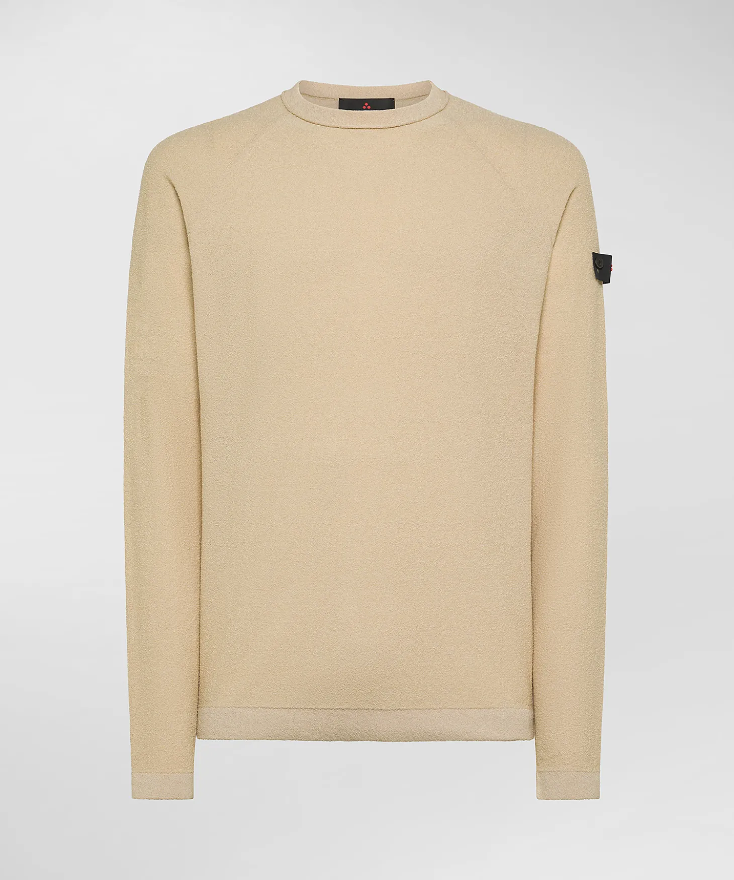 Maglia maniche lunghe in tricot effetto spugna