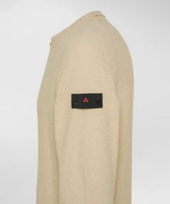 Maglia maniche lunghe in tricot effetto spugna