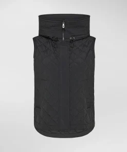 Padded vest con cappuccio