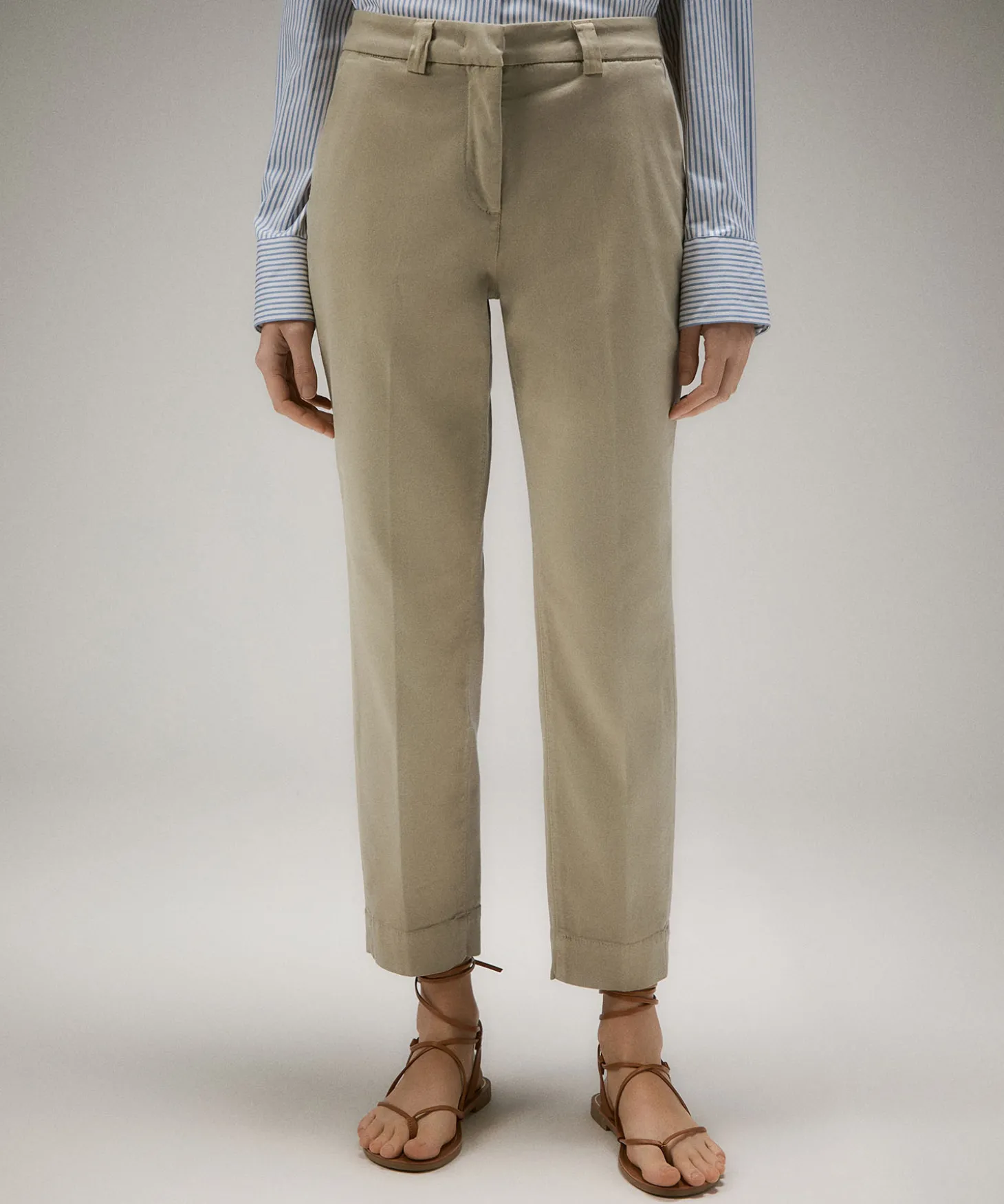 Pantaloni chino in cotone stretch