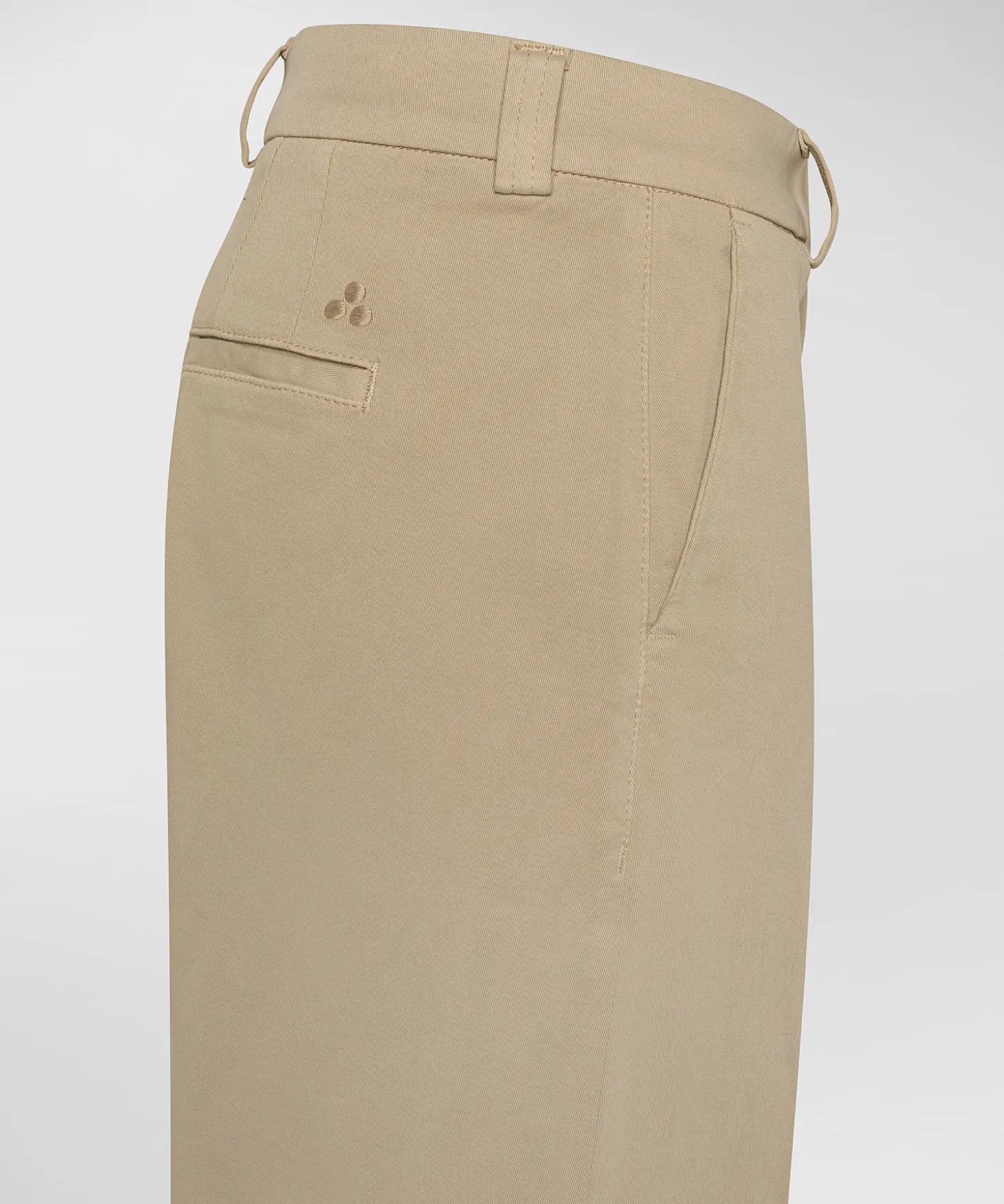 Pantaloni in gabardina di cotone stretch