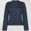 Piumino avvitato con zip obliqua