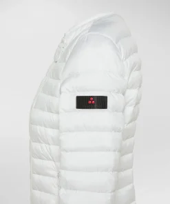 Piumino avvitato con zip obliqua