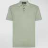Polo classica in tricot di cotone, tinto capo