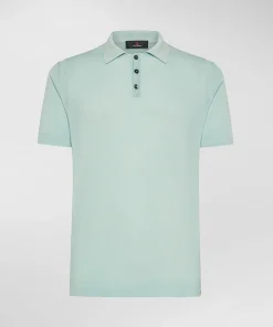 Polo classica in tricot di cotone, tinto capo