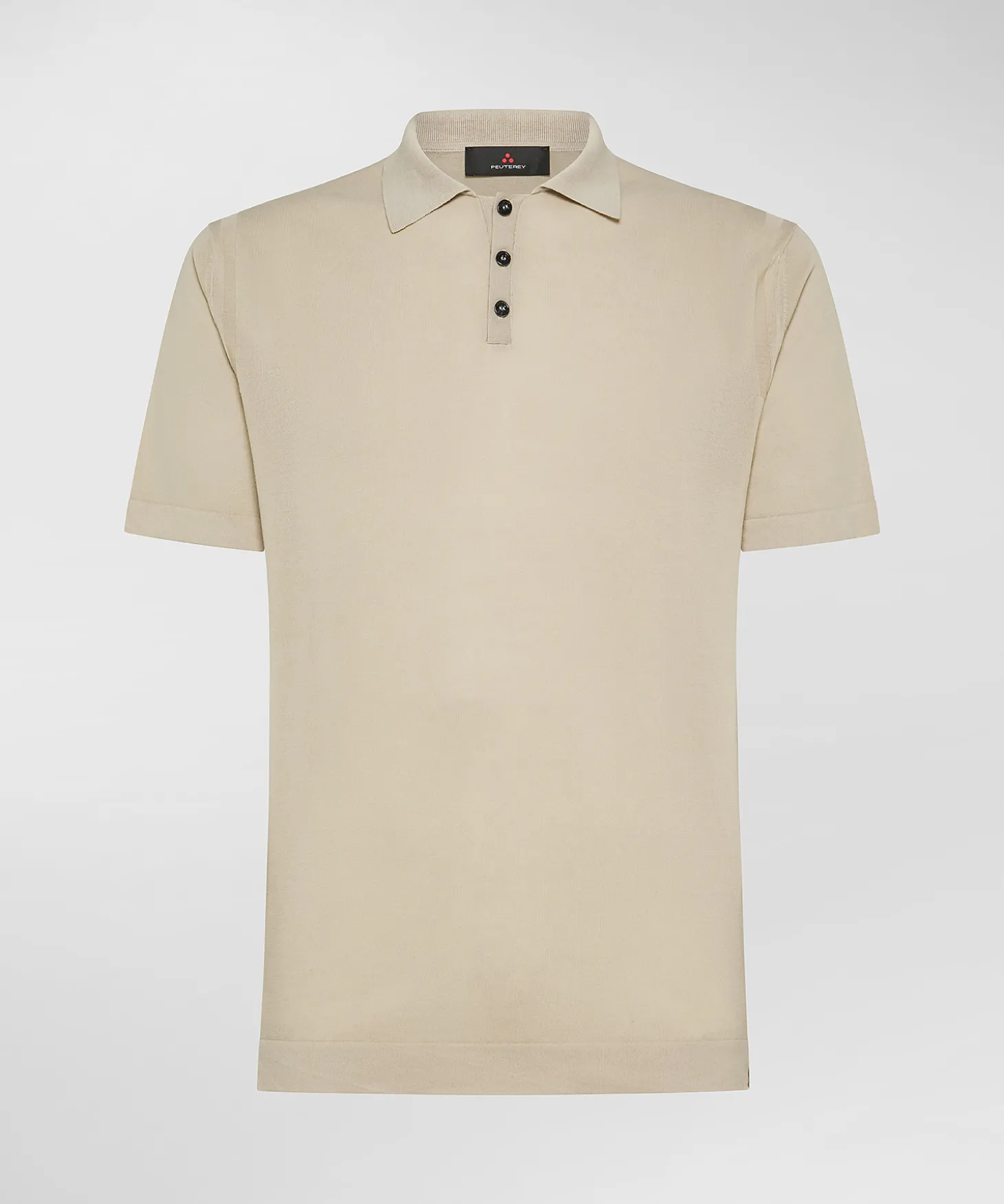 Polo classica in tricot di cotone, tinto capo
